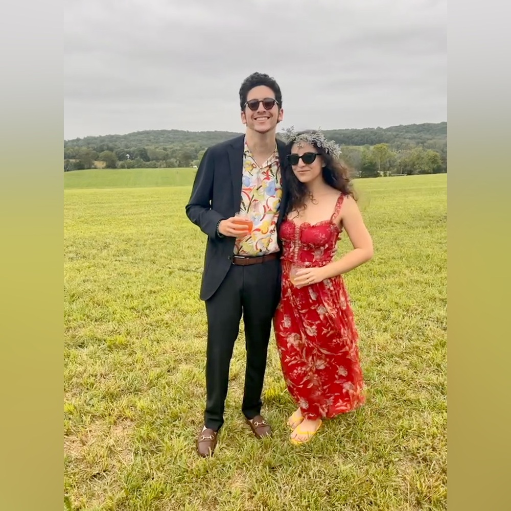 Zimmermann red floral jumpsuit size 1